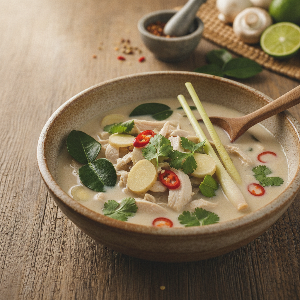 Kuidas valmistada kodus autentset Tom Kha suppi?
